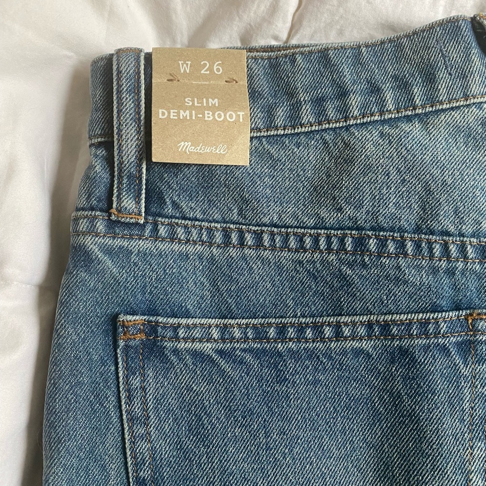 Madewell Slim Demi Boot Jean, size 26